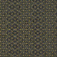Chiyogami Papier | geometrisch | Bogen 1019C - Ashanoa/Kupfer/schwarz
