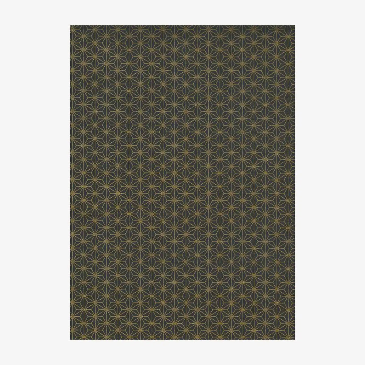 Chiyogami Papier | geometrisch | Bogen 1019C - Ashanoa/Kupfer/schwarz