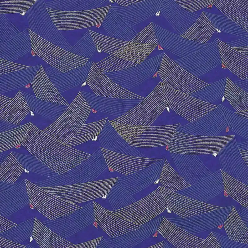 Chiyogami Papier | geometrisch | Bogen 1021C Saitenspiel/purple