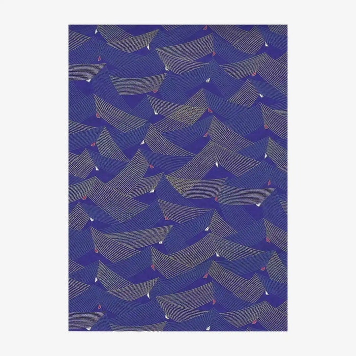 Chiyogami Papier | geometrisch | Bogen 1021C Saitenspiel/purple