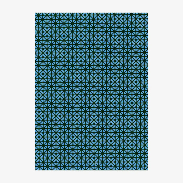Chiyogami-Papier-geometrisch-575C-gekreuzte-Striche-dunkel-petrol-auf-blau-Ausschnitt-2