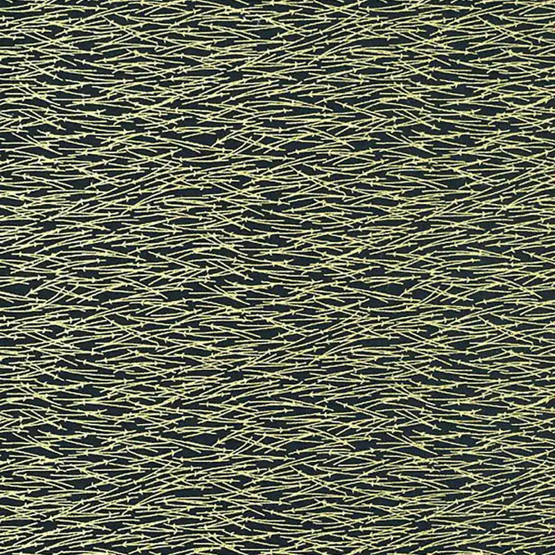 Chiyogami-Papier-geometrisch-913C-Schwerter-Gold-schwarz-Ausschnitt-1