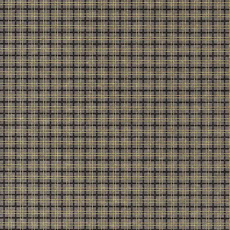 Chiyogami Papier | geometrisch | Bogen 921C Karos Gold/Anthrazit/grau