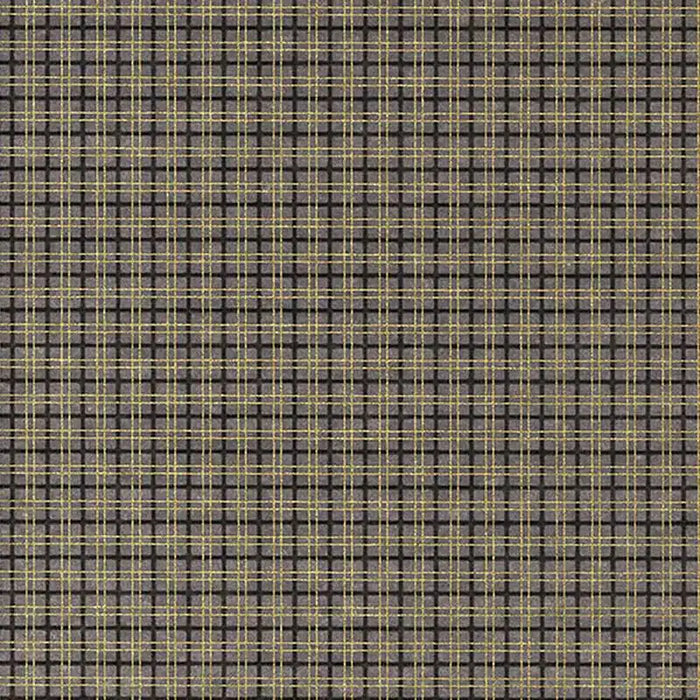 Chiyogami Papier | geometrisch | Bogen 921C Karos Gold/Anthrazit/grau