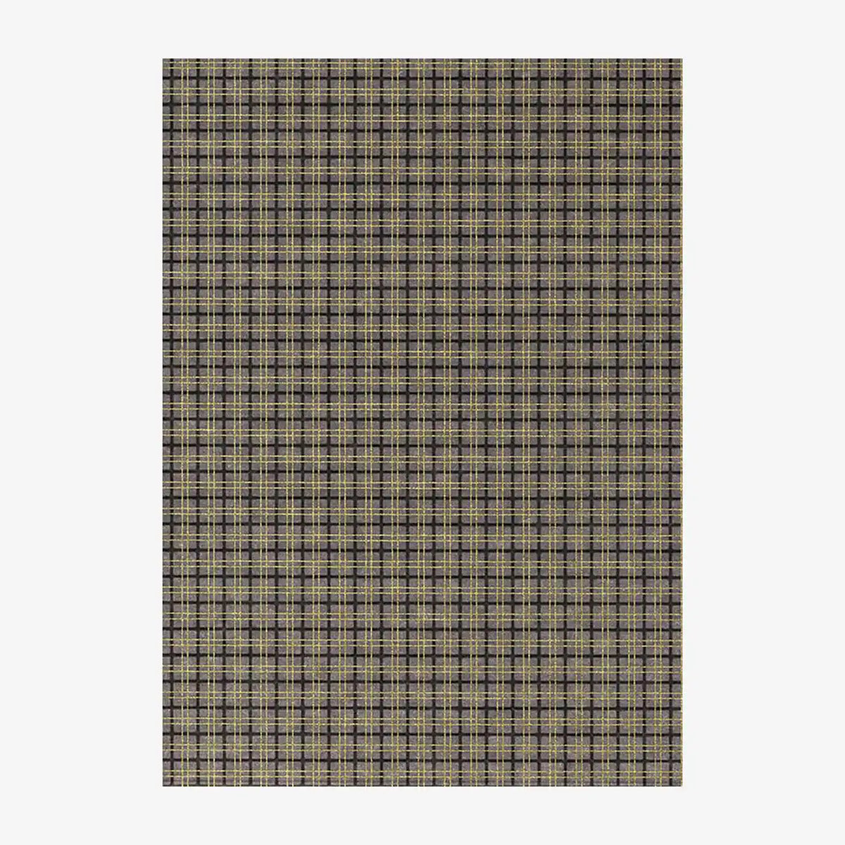 Chiyogami Papier | geometrisch | Bogen 921C Karos Gold/Anthrazit/grau