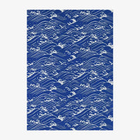 Chiyogami-Papier-traditional-Bogen-416C-Konami-silver-blue-Ausschnitt-2