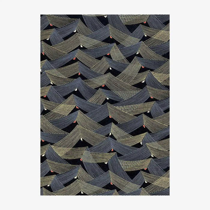 Chiyogami-Papier-traditionl-642C-Saitenspiel-schwarz-Ausschnitt-2