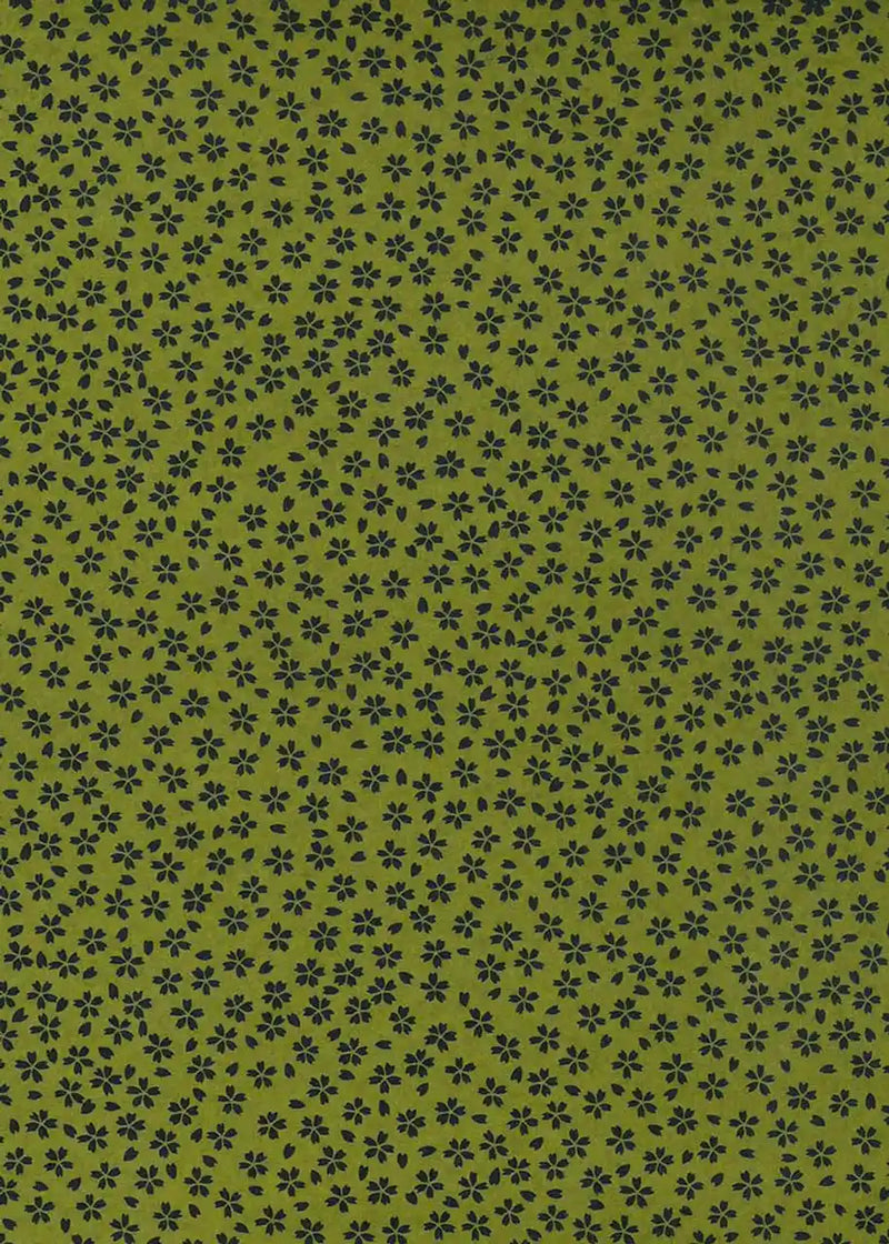 Japanische Lackpapiere / Lacquered Yuzen Sakura Green