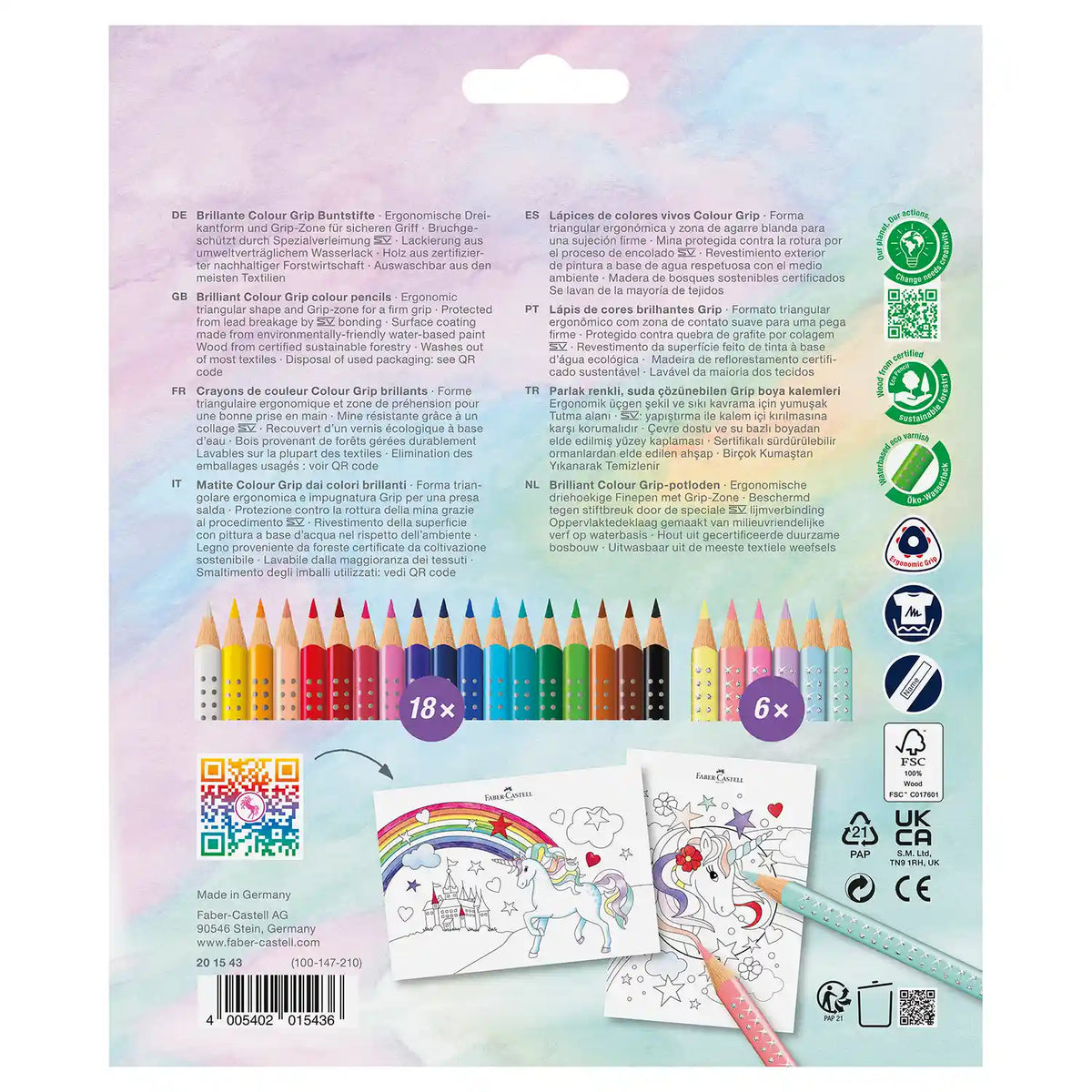 Buntstift Colour Grip / Einhorn 24er