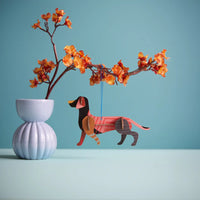 Studio Roof | Lucky Charm | Dachshund | kleiner 3D Dackel als Glückbringer | zum aufhängen