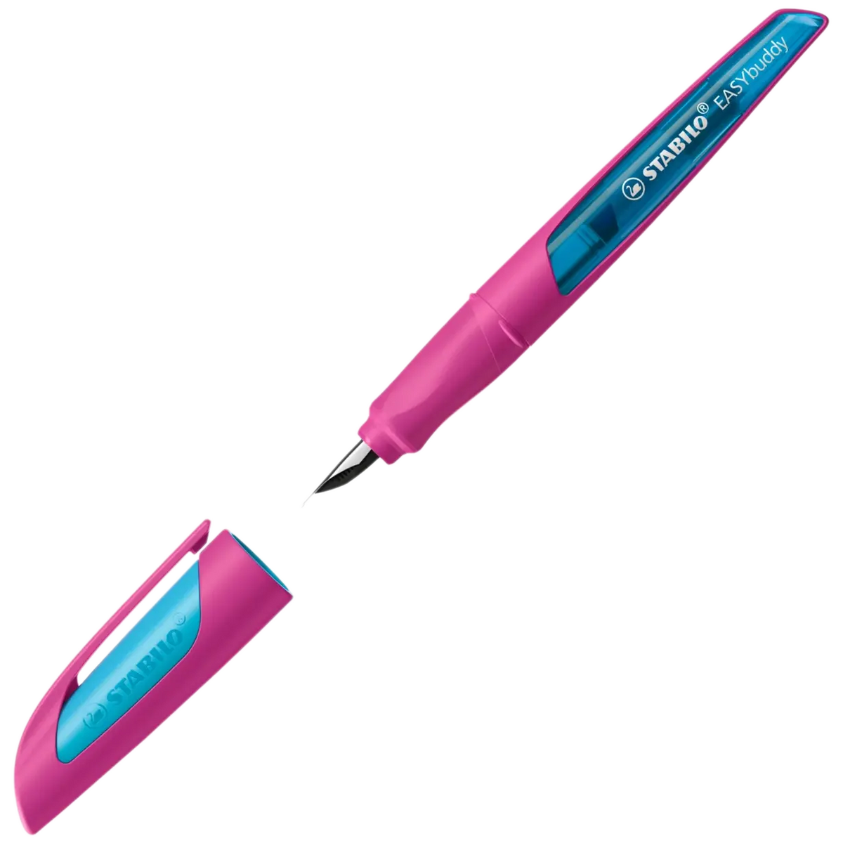 Ergonomischer Schulfüller / inkl. Patrone / STABILO / EASYbuddy FRESH Edition / Feder M / lila/magenta