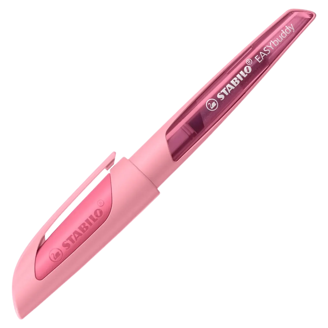 Ergonomischer Schulfüller / inkl. Patrone / STABILO / EASYbuddy / Feder M / rosiges Rouge
