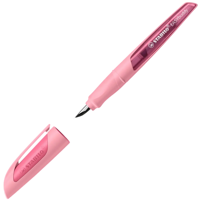 Ergonomischer Schulfüller / inkl. Patrone / STABILO / EASYbuddy / Feder M / rosiges Rouge