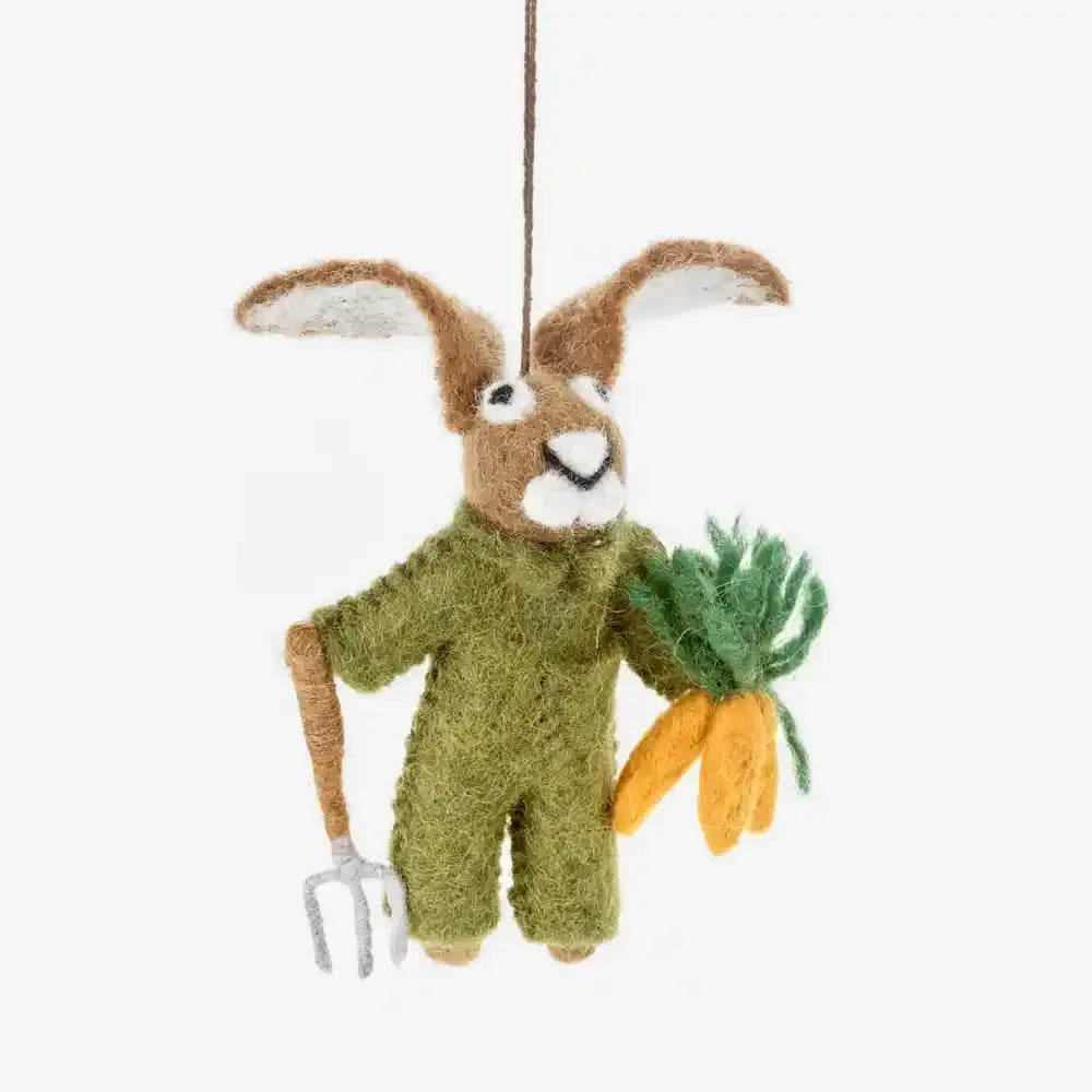 Handgefertigte Hängedekoration / Ostern / Gordon the Gardening Hase
