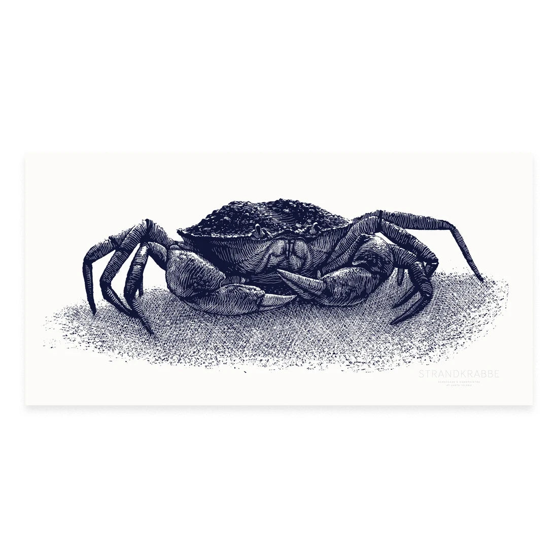 Fische_Siebdruck-Strandkrabbe_Janta_island_print
