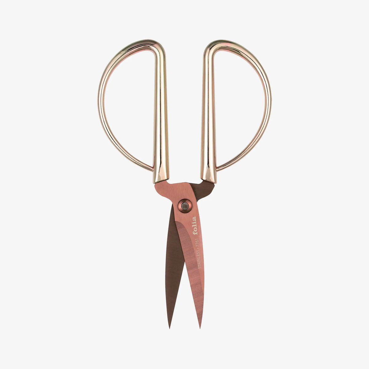 Folia-BAstelschere-Vintage-Rosegold-14.5cm-lang-geöffnet