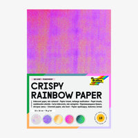 Folia | Crispy Rainbow Paper | Mix | irisierend | 75g/m2 | 10 Blatt | 23x33cm