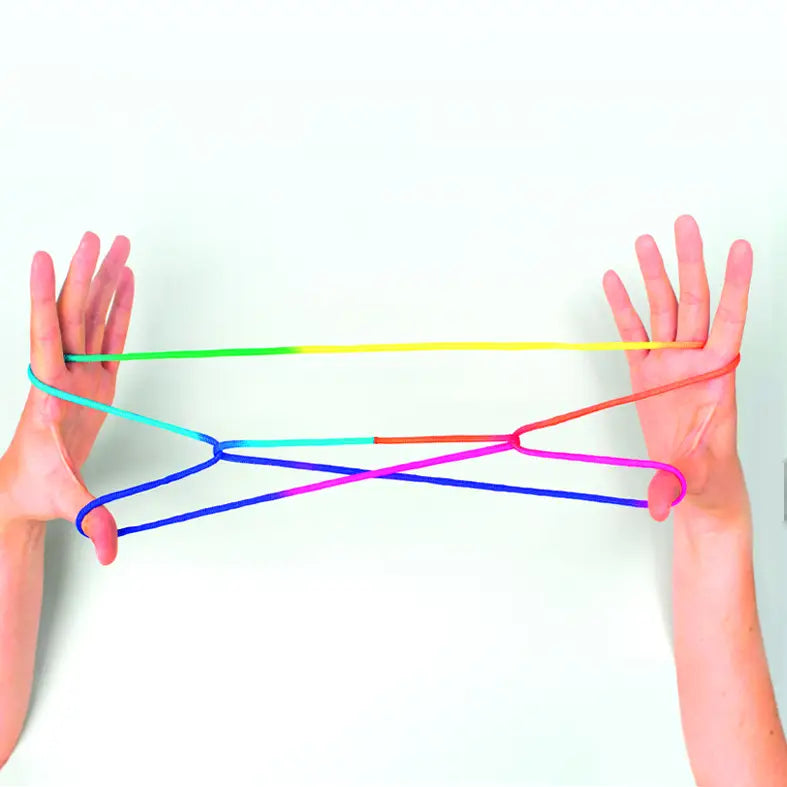 Folia | Finger-Twist | Fadenspiel | Regenbogen | 160cm