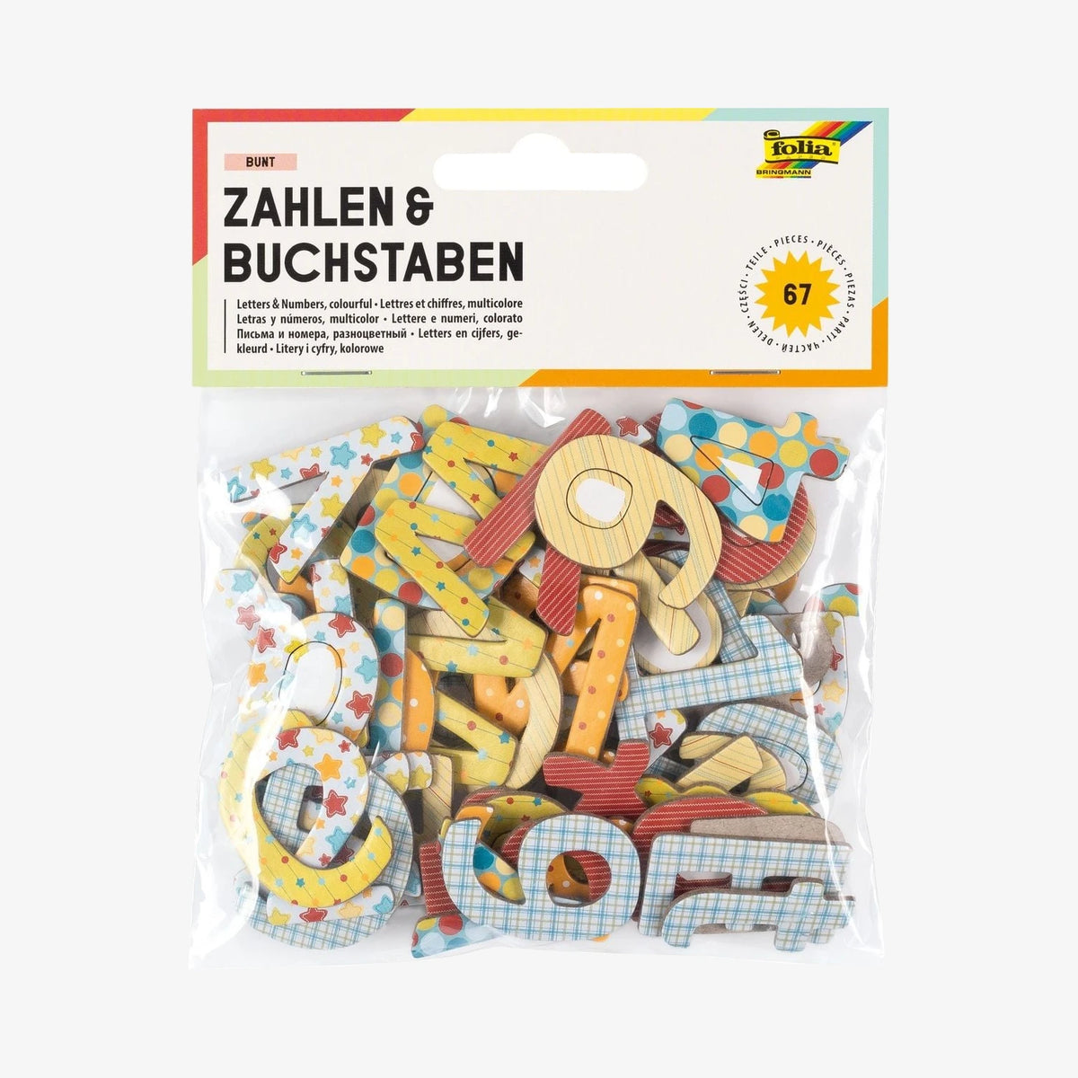 Folia-Kartonstanzteile-BUCHSTABEN-_-ZAHLEN-67Teile-farbig-inVerpackung