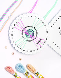 Folia | Perlen Set |  Kumihimo Bracelets PASTELL RAINBOW | 16-teilig