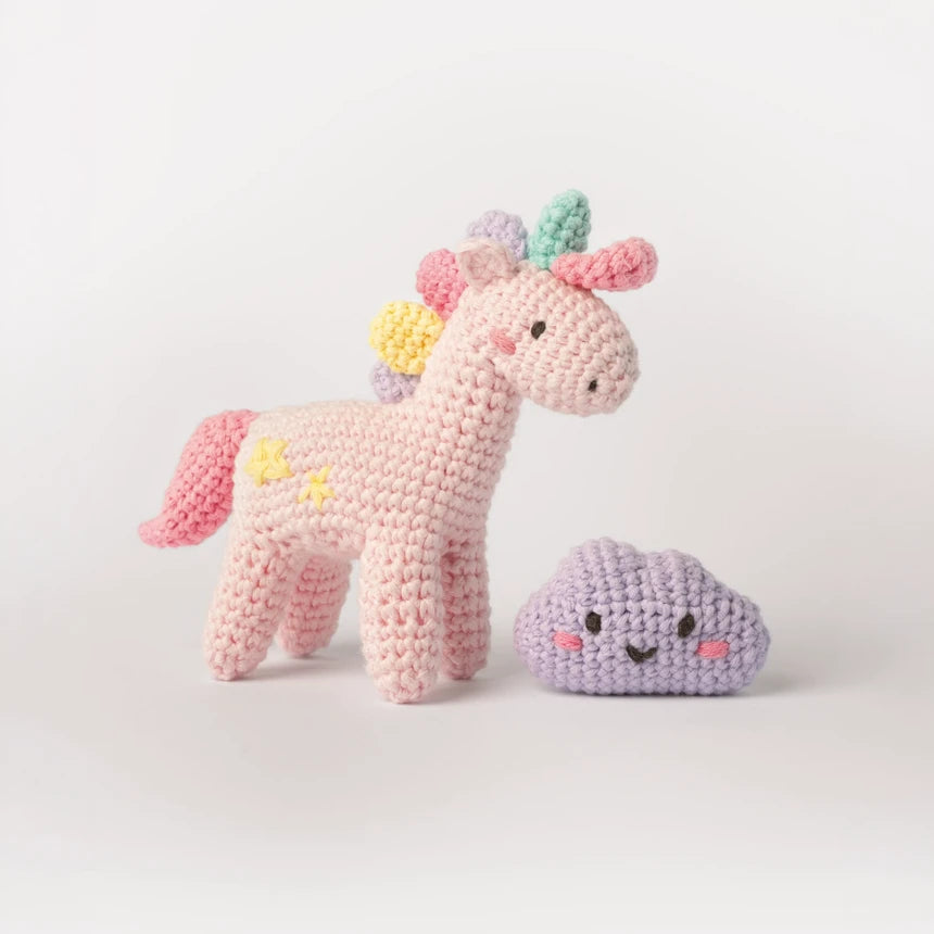 Folia-Mini-Crochet-Set-Haekelset-Unicorn-Einhorn-inhalt