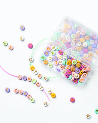 Perlen Mix / BUCHSTABEN / "PASTELL"
