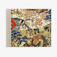 Fotoalbum-20x23cm-60Seiten-creme-Fotokarton-cover-chiyogami-Papier-Motiv-Bogen-1112C-Landscape-Trees