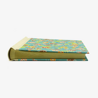 Fotoalbum-24x20cm-60Seiten-creme-Fotokarton-Cover-Katazome-shi-Motiv-Blumenornament-blau-liegend-von-vorn