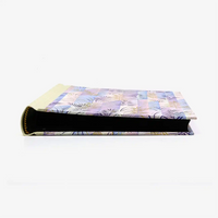 Fotoalbum-24x20cm-60Seiten-schwarzer-Fotokarton-Cover-Chiyogami-Motiv-Zweige-purple-liegend-von-vorn