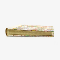 Fotoalbum-Format-24x20cm-60Seiten-creme-Fotokarton-Cover-Chiyogami-Motiv-Blumenbukett-bunt-auf-pink-liegend