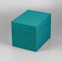 Fotobox / Chiyogami-kreuzende Striche Blau