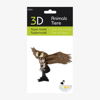 Fridolin-3D-Bastellset-tiermodell-gelasertt-Karton-3D-Papiermodell-Eule-mit-MAus-Modell-Produktansicht-Verpackung