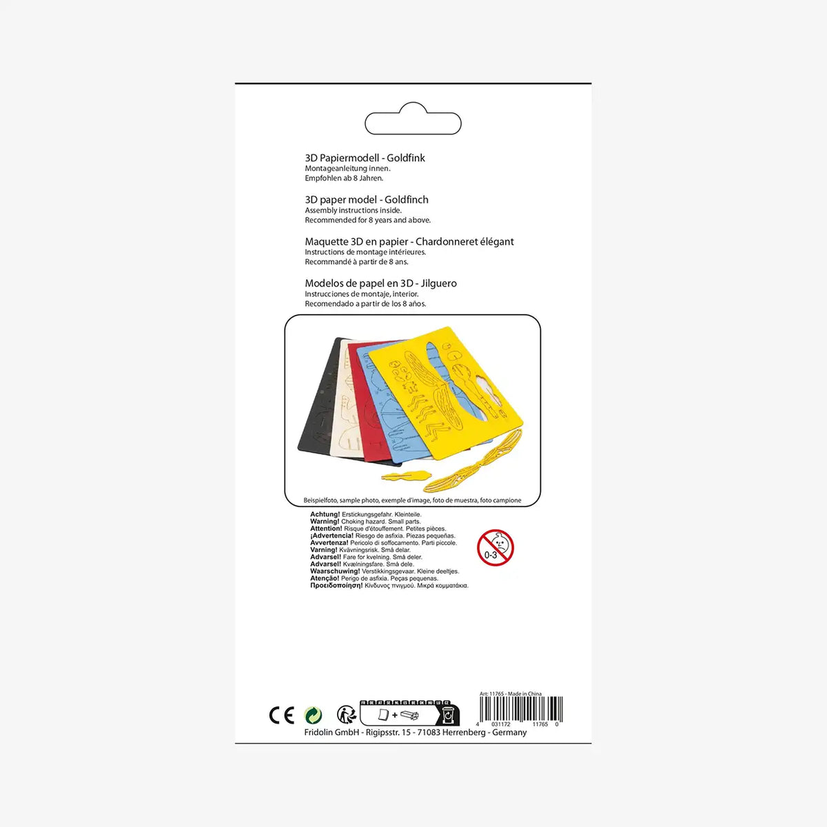 Fridolin-3D-Bastellset-tiermodell-gelasertt-Karton-3D-Papiermodell-_Eule-mit-Goldfink-Produktansicht-Verpackung-Rueckansicht