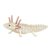 Fridolin-3D-Papiermodell-gelasert-aus-spezialkarton-Axolotl-aufgebaut-Produktansicht-1