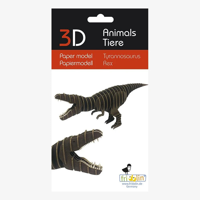 Fridolin-3D-Papiermodell-T-rex-Verpackung