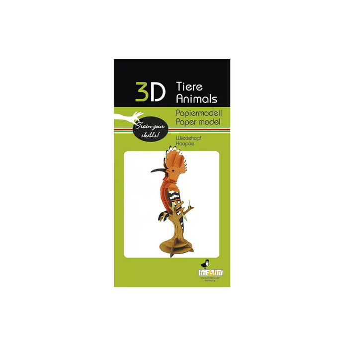 3D Papiermodell / Wiedehopf