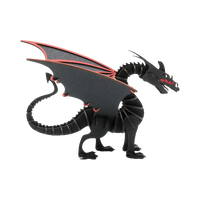 Fridolin_3d_Papiermodell_Drache-2-Spezialkarton-gelasert-aufgebaut-produktansicht