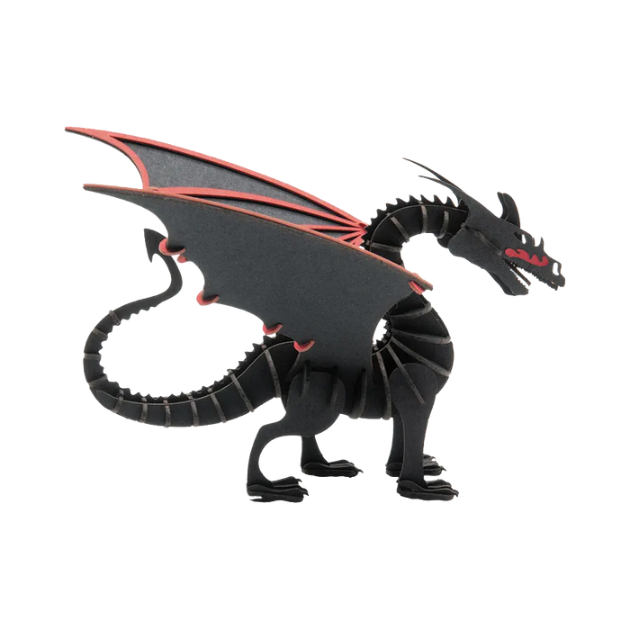 Fridolin_3d_Papiermodell_Drache-2-Spezialkarton-gelasert-aufgebaut-produktansicht