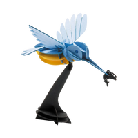 Fridolin_3d_Papiermodell_Eisvogel_Spezialkarton-Gelasert-aufgebaut-Produktansicht