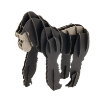 Fridolin_3d_Papiermodell_Gorilla_Spetialkarton-gelasert-aufgebaut-Produktansicht-1