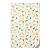 eschenkpapier_Red-cap-cards-Wild-horses-Produktansicht-ganzer-bogen