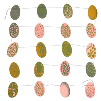 Girlande / Ostern / 3m / Handsiebdruck / Baumwollpapier