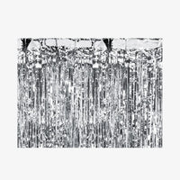 Partyvorhang - Vorhang / Silber / 100x200cm