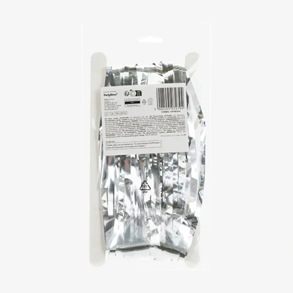 Partyvorhang - Vorhang / Silber / 100x200cm