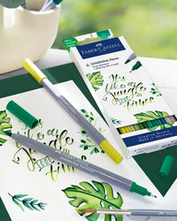 Aqua Dual Marker / 6er Etui / Lettering Set Jungle