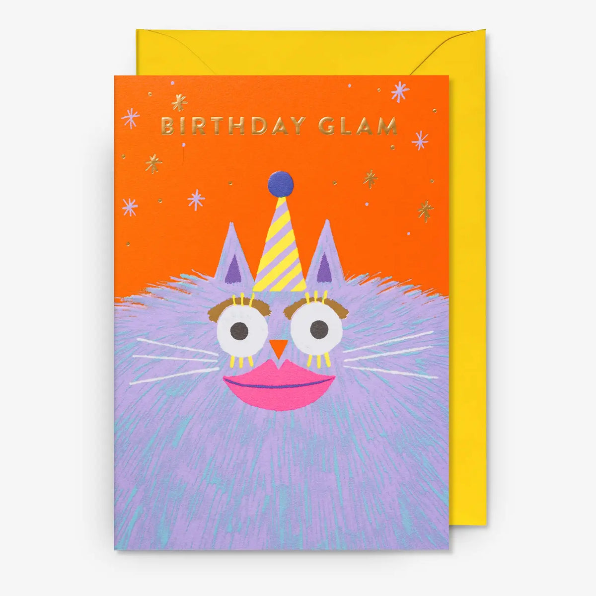 Grusskarte-Geburtstagskarte-Rob-Hodgson-Birthday-Glam-klappkarte-mit-Umschlag