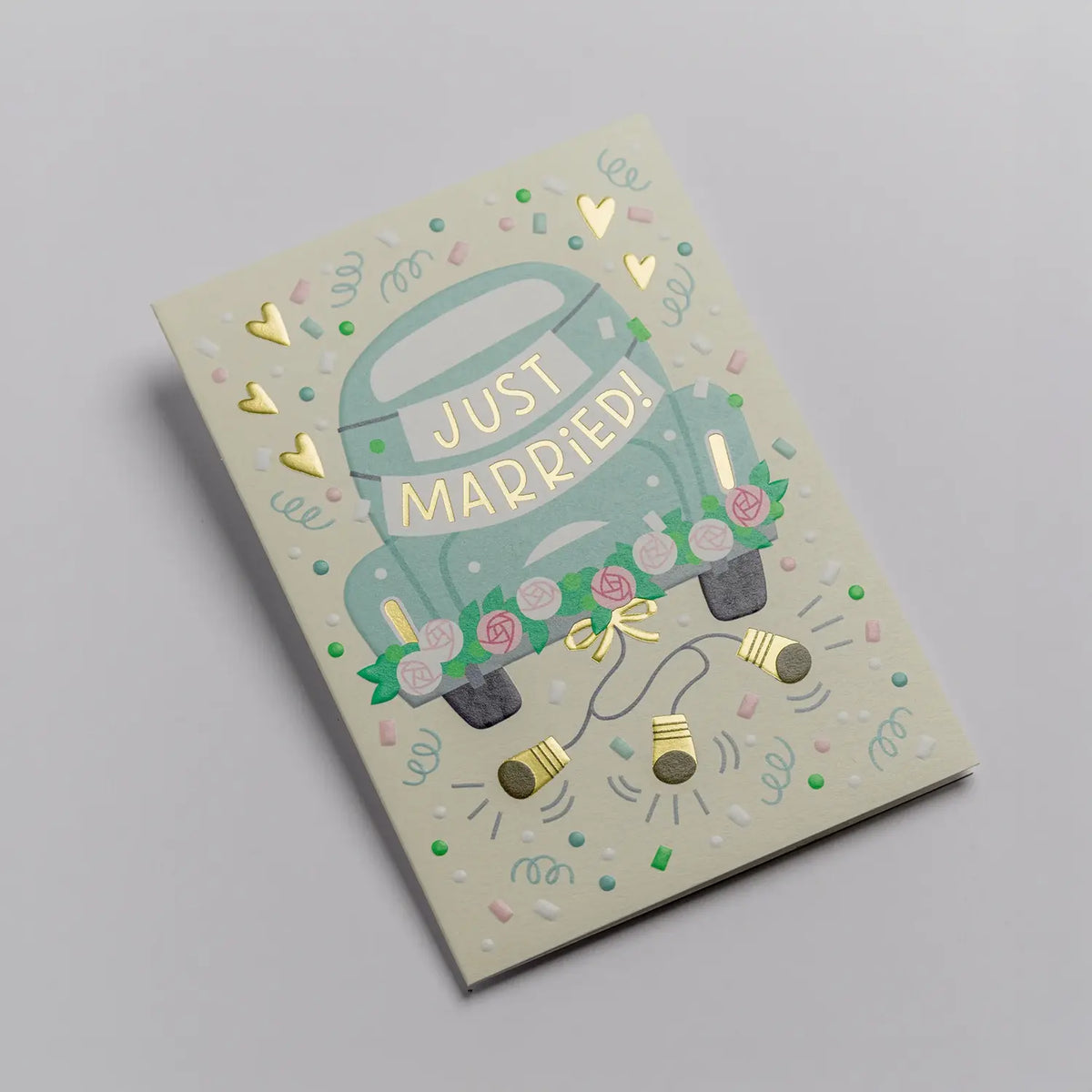 Grußkarte | Karte mit Umschlag | Mei Støyva | Just Married! Wedding Card