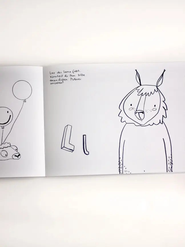 Halfbird | Ausmalbuch | ABC Malbuch