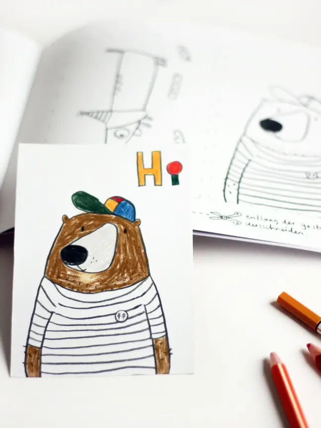 Halfbird | Ausmalbuch | ABC Malbuch