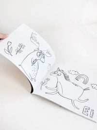 Halfbird | Ausmalbuch | ABC Malbuch